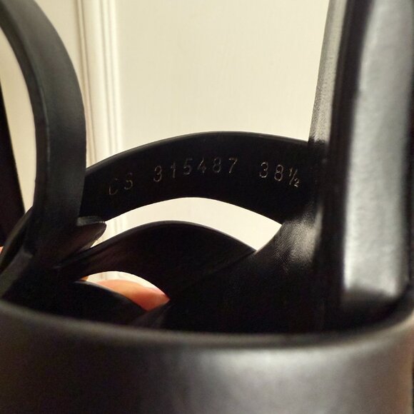 Saint Laurent TRIBUTE 105 Black Platform Sandal - Picture 9 of 9